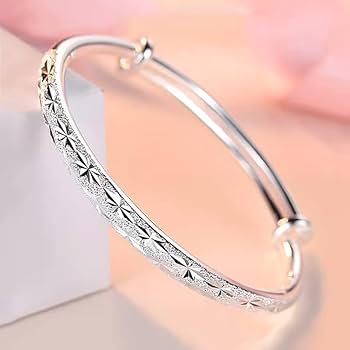 アクセサリー silver 925 simple design bangle Amazon.com: Handmade 925 Sterling Silver Bangle Bracelet For